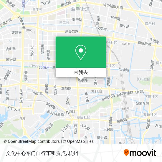 文化中心东门自行车租赁点地图