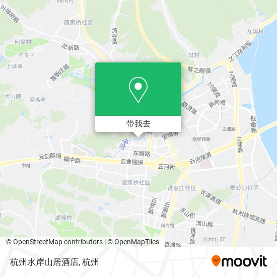 杭州水岸山居酒店地图