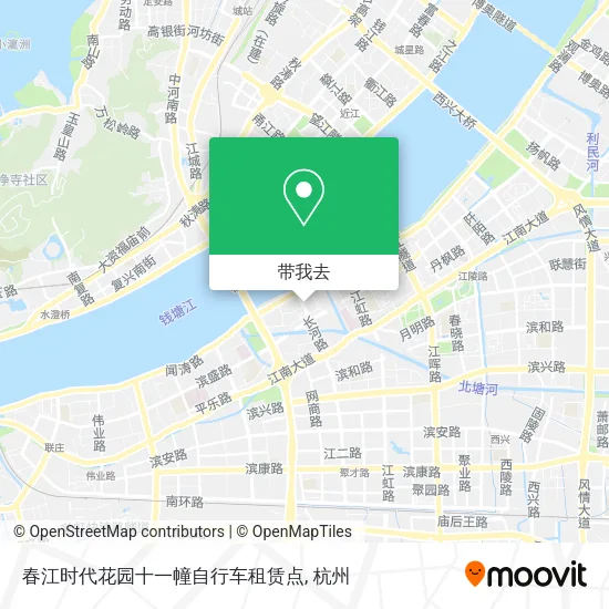 春江时代花园十一幢自行车租赁点地图