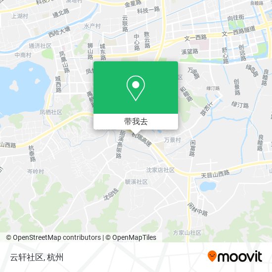 云轩社区地图