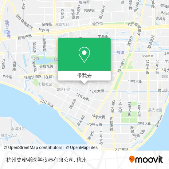 杭州史密斯医学仪器有限公司地图