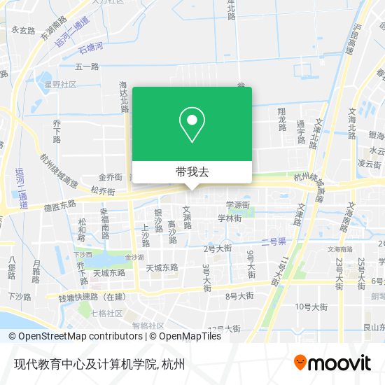 现代教育中心及计算机学院地图