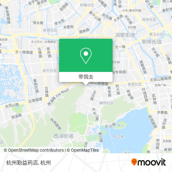 杭州勤益药店地图