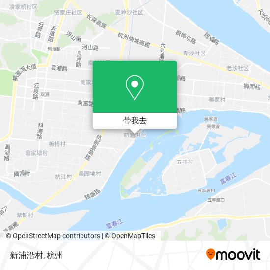 新浦沿村地图