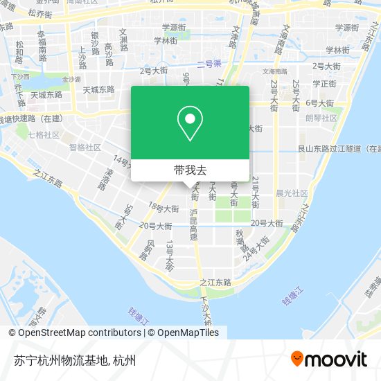 苏宁杭州物流基地地图