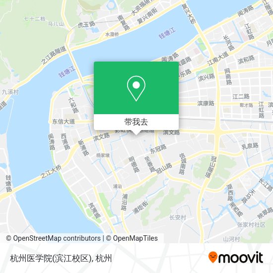 杭州医学院(滨江校区)地图