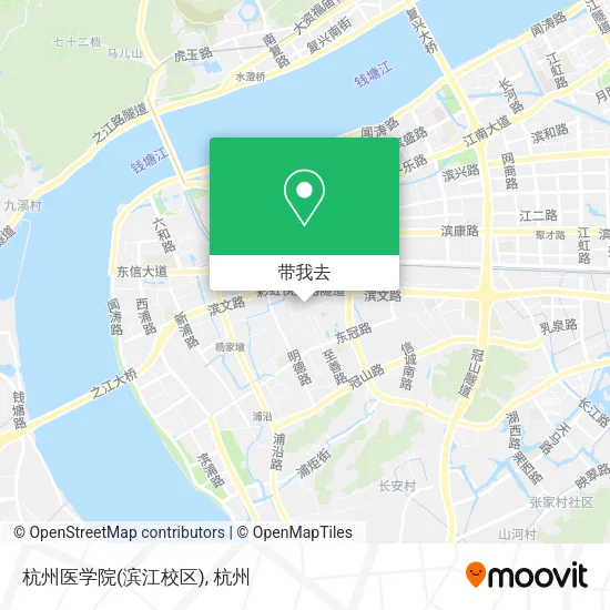 杭州医学院(滨江校区)地图