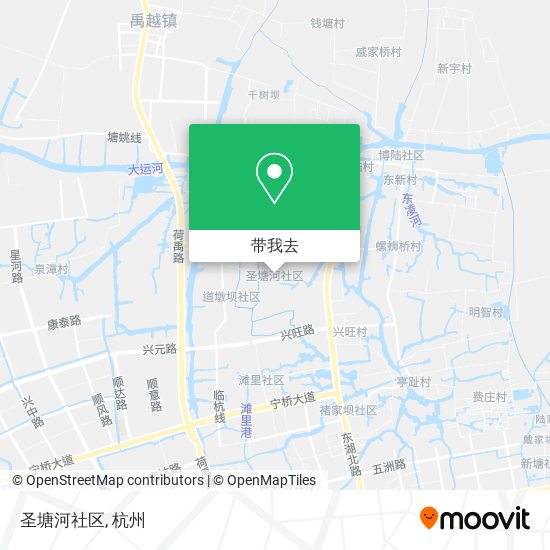 圣塘河社区地图
