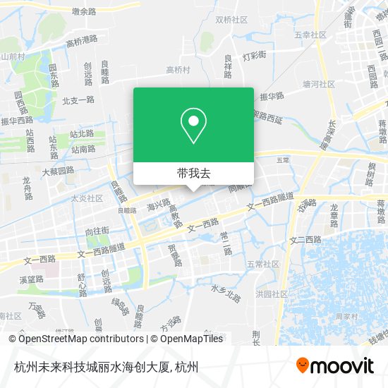 杭州未来科技城丽水海创大厦地图