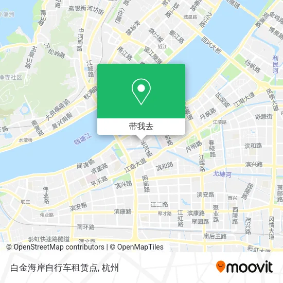 白金海岸自行车租赁点地图