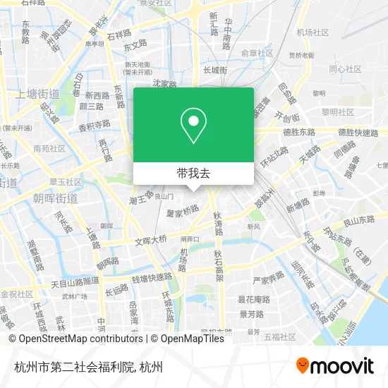 杭州市第二社会福利院地图