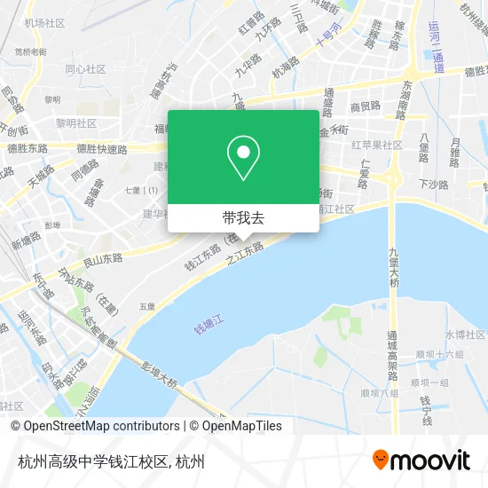 杭州高级中学钱江校区地图