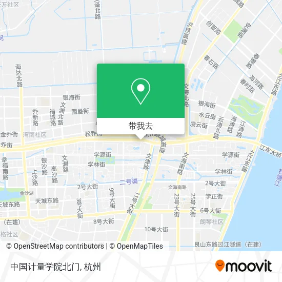 中国计量学院北门地图