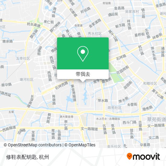 修鞋表配钥匙地图
