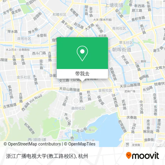 浙江广播电视大学(教工路校区)地图