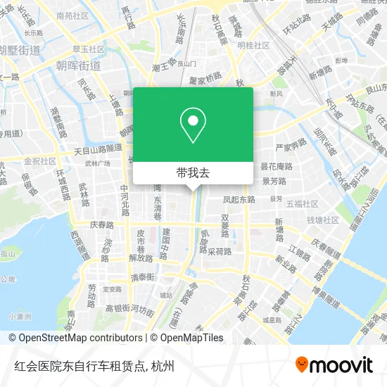 红会医院东自行车租赁点地图