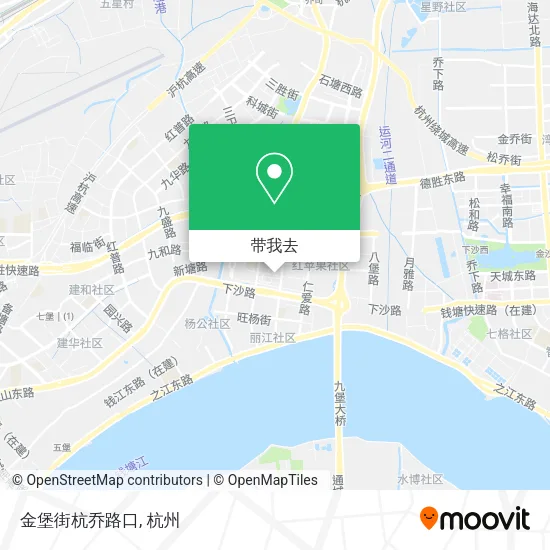 金堡街杭乔路口地图