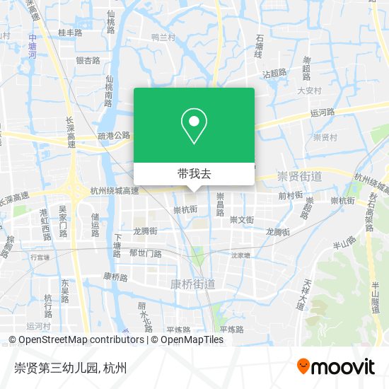 崇贤第三幼儿园地图