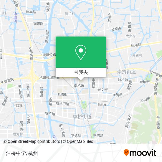 沾桥中学地图