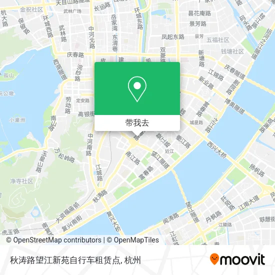 秋涛路望江新苑自行车租赁点地图