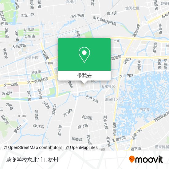 蔚澜学校东北1门地图