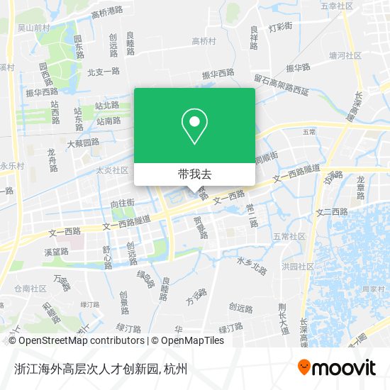 浙江海外高层次人才创新园地图