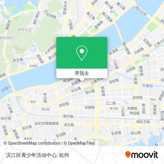 滨江区青少年活动中心地图