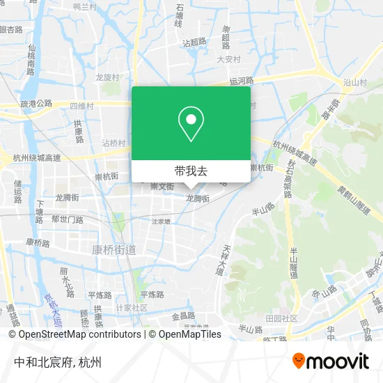 中和北宸府地图