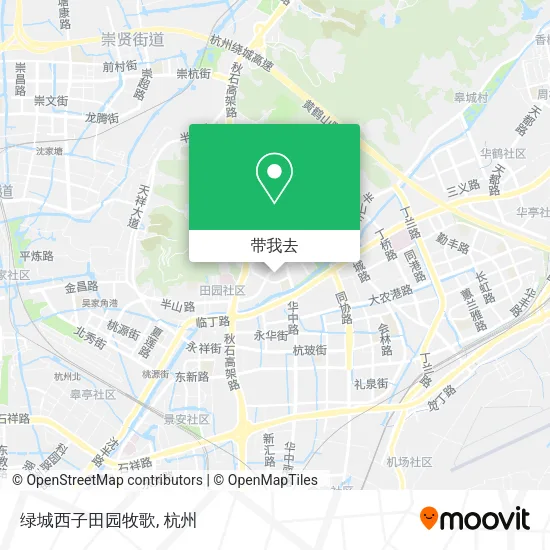绿城西子田园牧歌地图