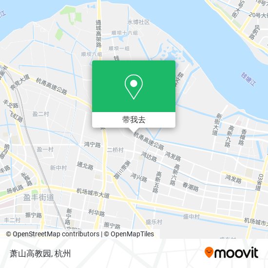 萧山高教园地图