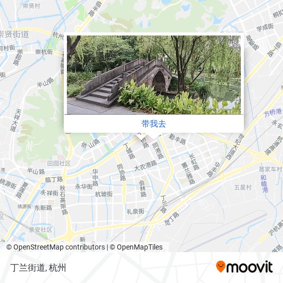 丁兰街道地图