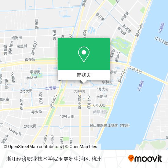 浙江经济职业技术学院玉屏洲生活区地图