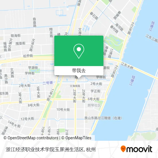 浙江经济职业技术学院玉屏洲生活区地图