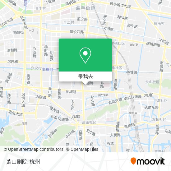 萧山剧院地图