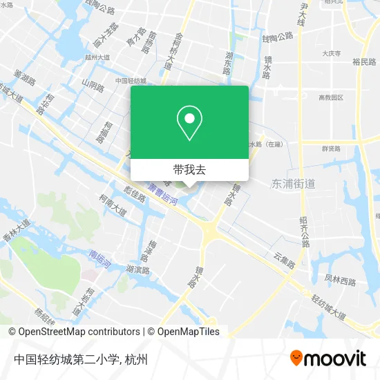 中国轻纺城第二小学地图