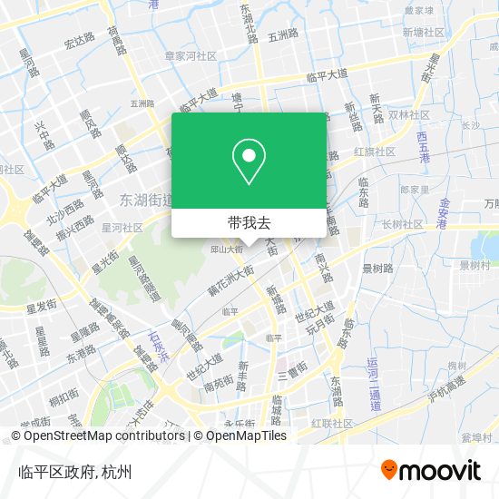 临平区政府地图
