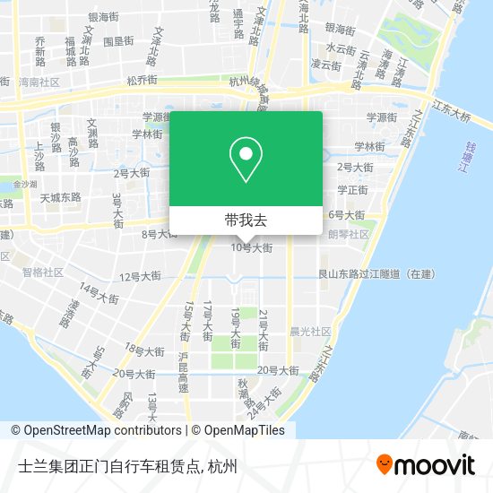士兰集团正门自行车租赁点地图