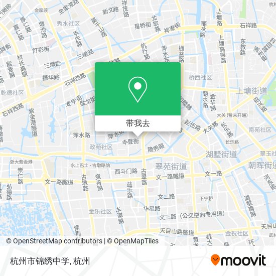 杭州市锦绣中学地图