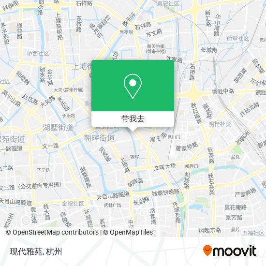 现代雅苑地图