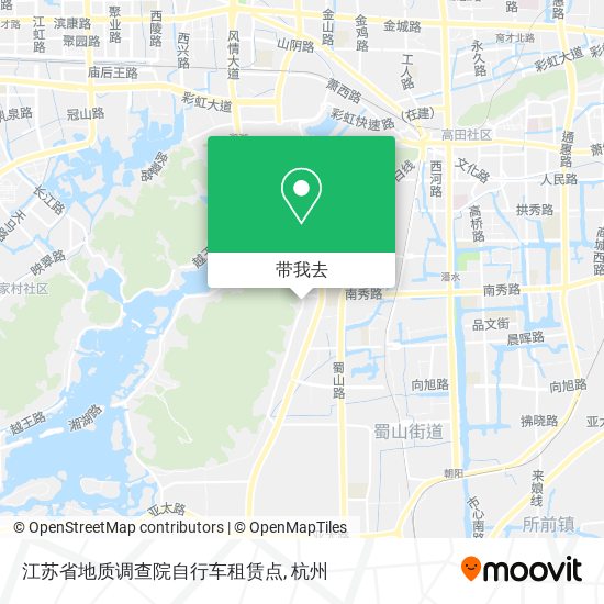 江苏省地质调查院自行车租赁点地图