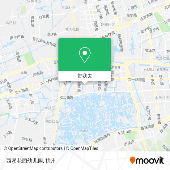 西溪花园幼儿园地图