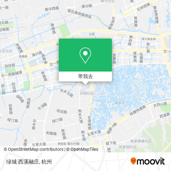 绿城·西溪融庄地图