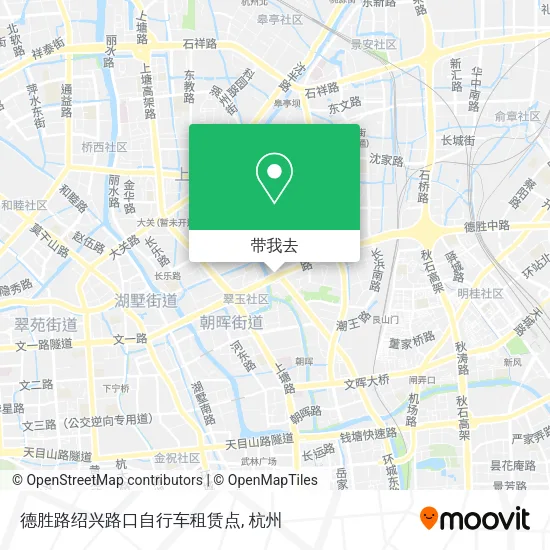 德胜路绍兴路口自行车租赁点地图