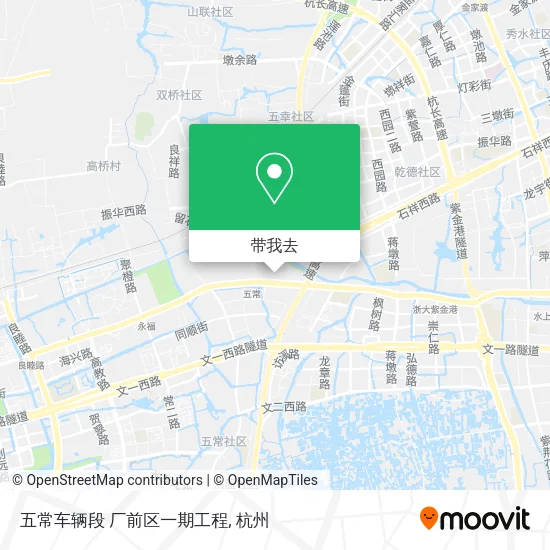 五常车辆段 厂前区一期工程地图