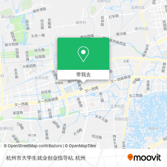 杭州市大学生就业创业指导站地图