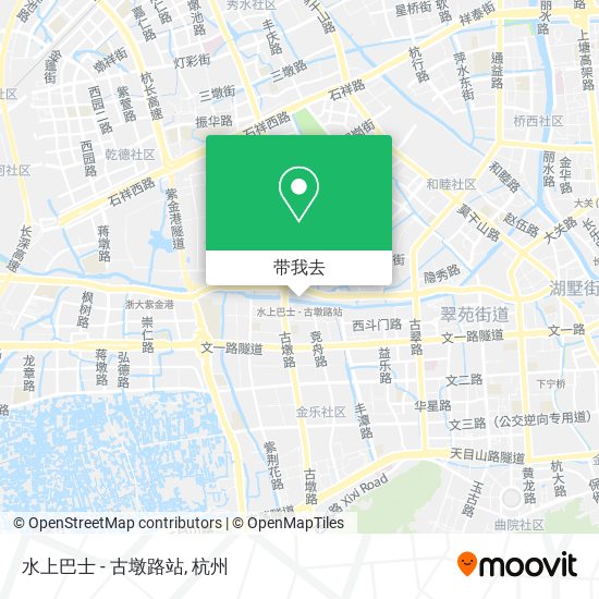 水上巴士 - 古墩路站地图