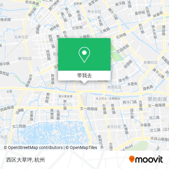 西区大草坪地图
