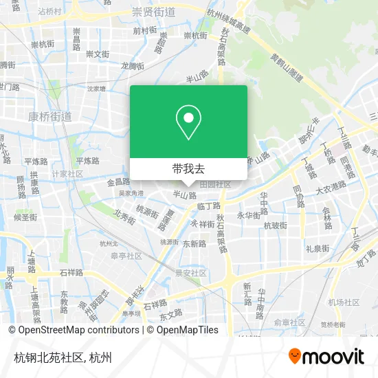 杭钢北苑社区地图