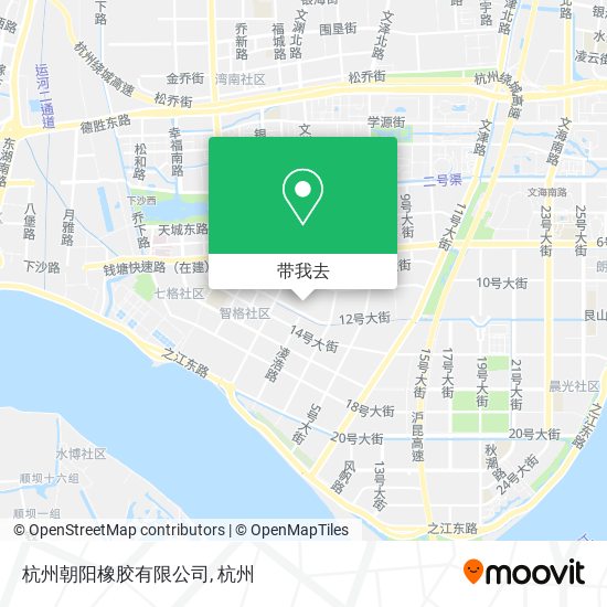 杭州朝阳橡胶有限公司地图