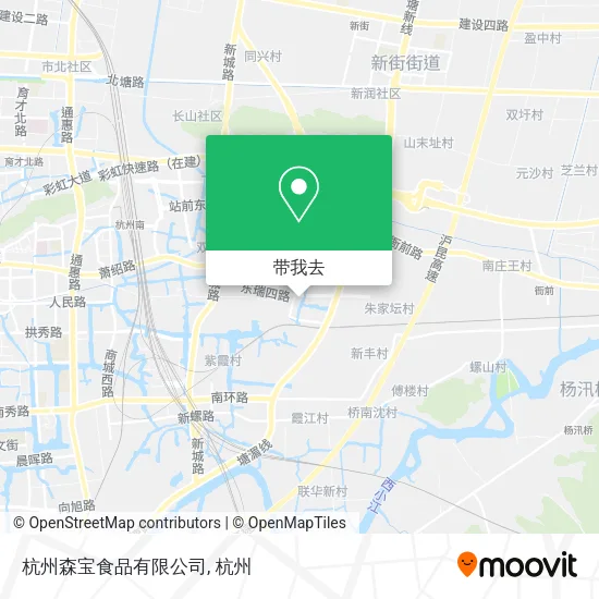 杭州森宝食品有限公司地图